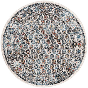 Multicolor 3' 3 x 3' 3 Aramis Round Area Rug Polypropylene With Cotton Backing Easy Clean Living Room Bedroom Dining Office Carpet for Sale at Rug Engine