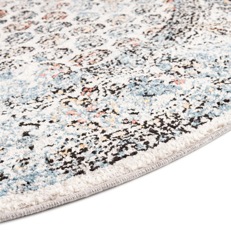 Multicolor 3' 3 x 3' 3 Aramis Round Area Rug Polypropylene With Cotton Backing Easy Clean Living Room Bedroom Dining Office Carpet for Sale at Rug Engine