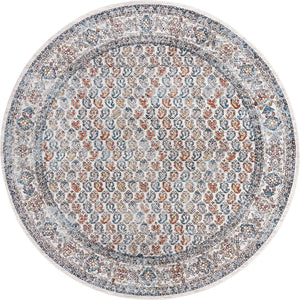 Multicolor 10' x 10' Aramis Round Area Rug Polypropylene With Cotton Backing Easy Clean Living Room Bedroom Dining Office Carpet for Sale at Rug Engine