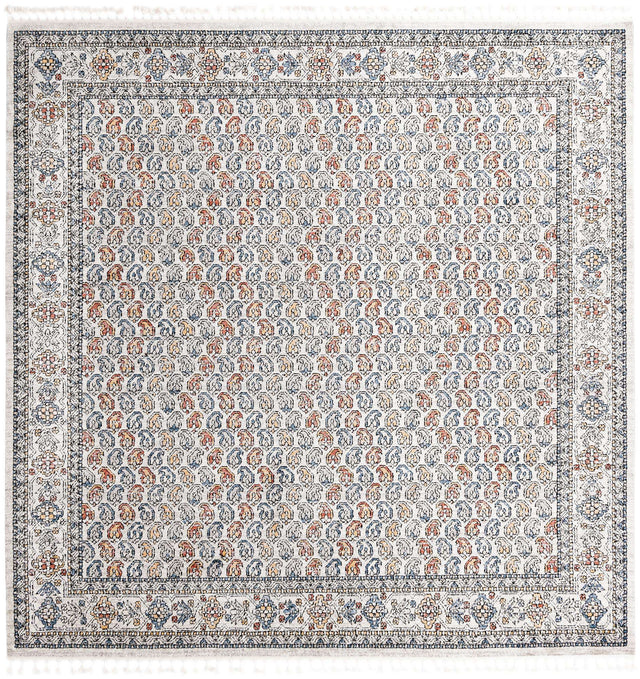 Multicolor 12' x 12' Aramis Square Area Rug Polypropylene With Cotton Backing Easy Clean Living Room Bedroom Dining Office Carpet for Sale at Rug Engine