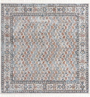 Multicolor 10' x 10' Aramis Square Area Rug Polypropylene With Cotton Backing Easy Clean Living Room Bedroom Dining Office Carpet for Sale at Rug Engine
