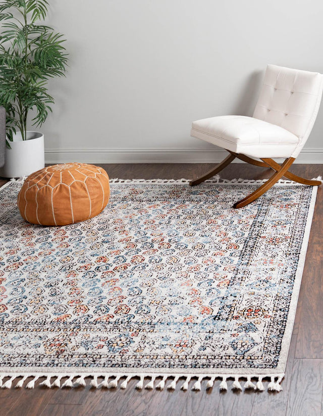 Multicolor 10' x 10' Aramis Square Area Rug Polypropylene With Cotton Backing Easy Clean Living Room Bedroom Dining Office Carpet for Sale at Rug Engine