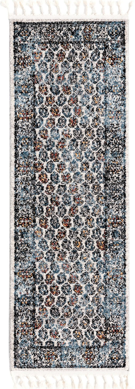 Multicolor 2' x 6' Aramis Runner Area Rug Polypropylene With Cotton Backing Easy Clean Living Room Bedroom Dining Office Carpet for Sale at Rug Engine