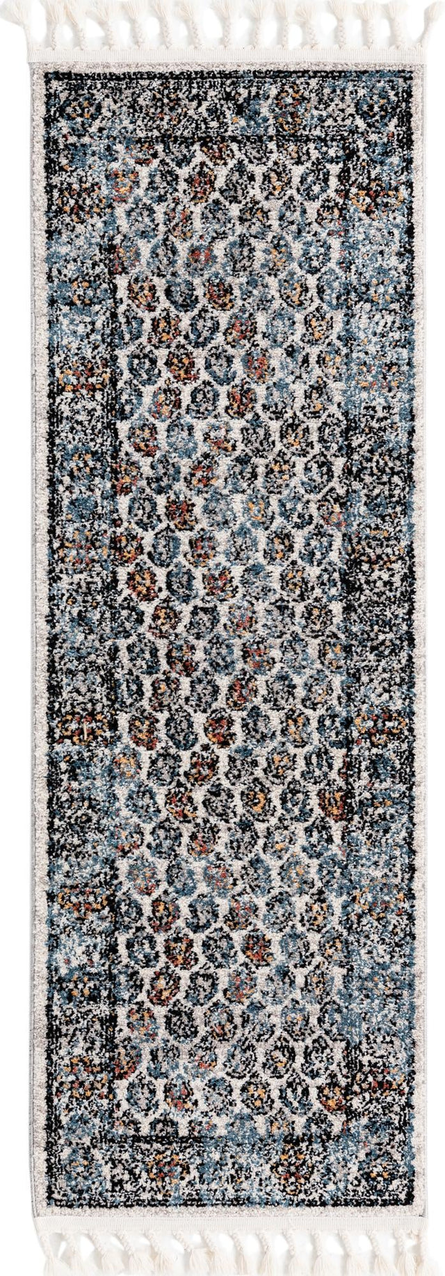 Multicolor 2' x 6' Aramis Runner Area Rug Polypropylene With Cotton Backing Easy Clean Living Room Bedroom Dining Office Carpet for Sale at Rug Engine