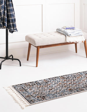 Multicolor 2' x 6' Aramis Runner Area Rug Polypropylene With Cotton Backing Easy Clean Living Room Bedroom Dining Office Carpet for Sale at Rug Engine