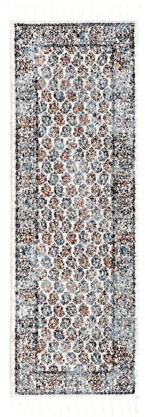 Multicolor 2' x 6' Aramis Runner Area Rug Polypropylene With Cotton Backing Easy Clean Living Room Bedroom Dining Office Carpet for Sale at Rug Engine