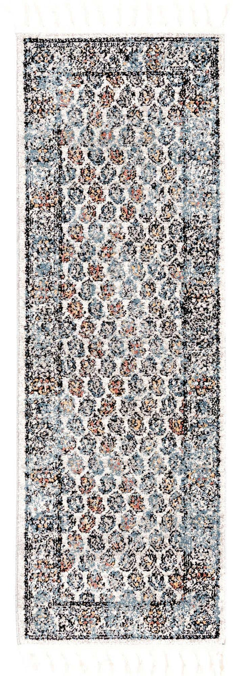 Multicolor 2' x 6' Aramis Runner Area Rug Polypropylene With Cotton Backing Easy Clean Living Room Bedroom Dining Office Carpet for Sale at Rug Engine