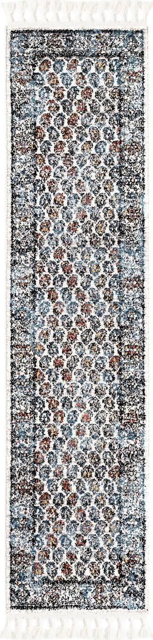 Multicolor 2' x 8' Aramis Runner Area Rug Polypropylene With Cotton Backing Easy Clean Living Room Bedroom Dining Office Carpet for Sale at Rug Engine