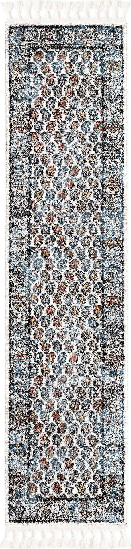 Multicolor 2' x 8' Aramis Runner Area Rug Polypropylene With Cotton Backing Easy Clean Living Room Bedroom Dining Office Carpet for Sale at Rug Engine
