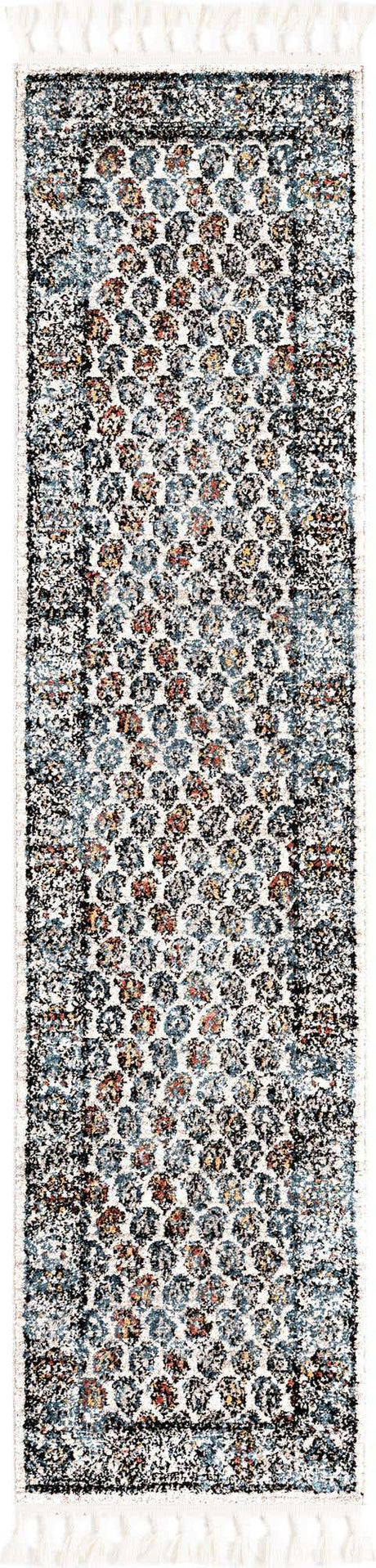 Multicolor 2' x 8' Aramis Runner Area Rug Polypropylene With Cotton Backing Easy Clean Living Room Bedroom Dining Office Carpet for Sale at Rug Engine