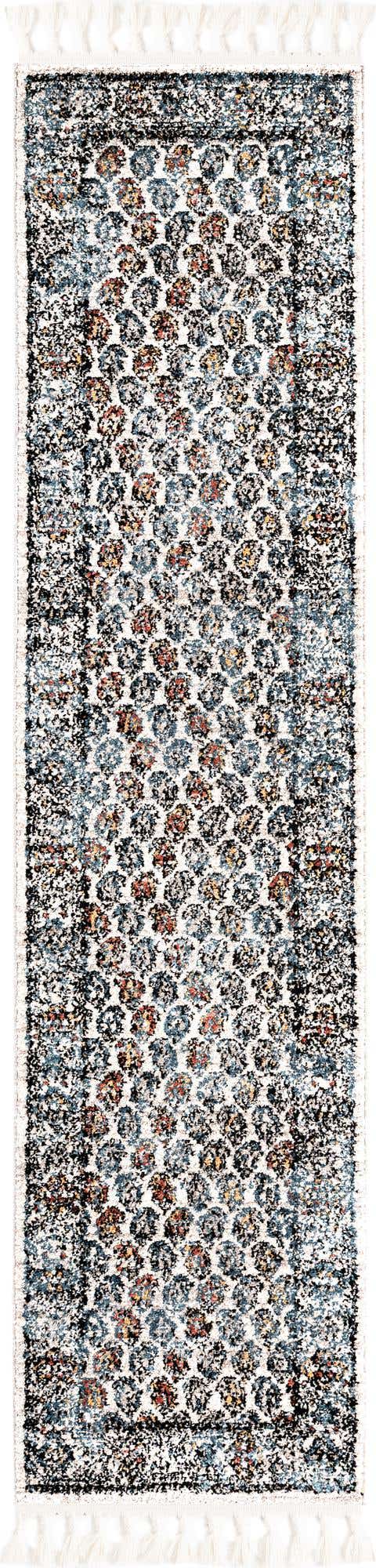 Multicolor 2' x 8' Aramis Runner Area Rug Polypropylene With Cotton Backing Easy Clean Living Room Bedroom Dining Office Carpet for Sale at Rug Engine