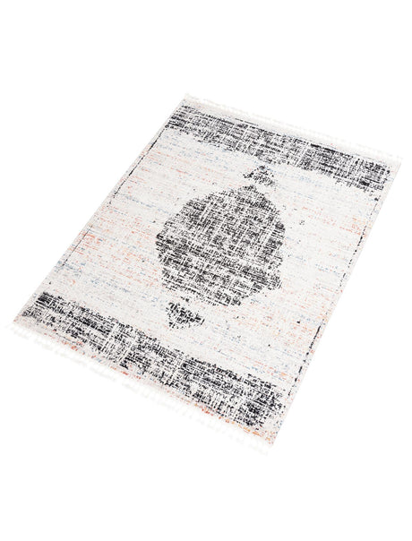 Ivory 7' 10 x 10' Aramis Rectangle Area Rug Polypropylene With Cotton Backing Easy Clean Living Room Bedroom Dining Office Carpet for Sale at Rug Engine