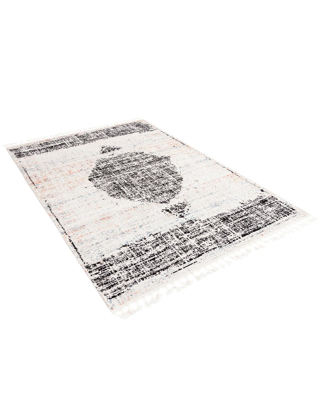 Ivory 6' x 9' Aramis Rectangle Area Rug Polypropylene With Cotton Backing Easy Clean Living Room Bedroom Dining Office Carpet for Sale at Rug Engine