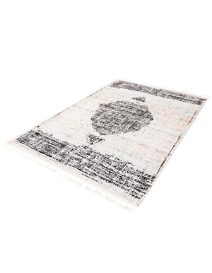 Ivory 6' x 9' Aramis Rectangle Area Rug Polypropylene With Cotton Backing Easy Clean Living Room Bedroom Dining Office Carpet for Sale at Rug Engine