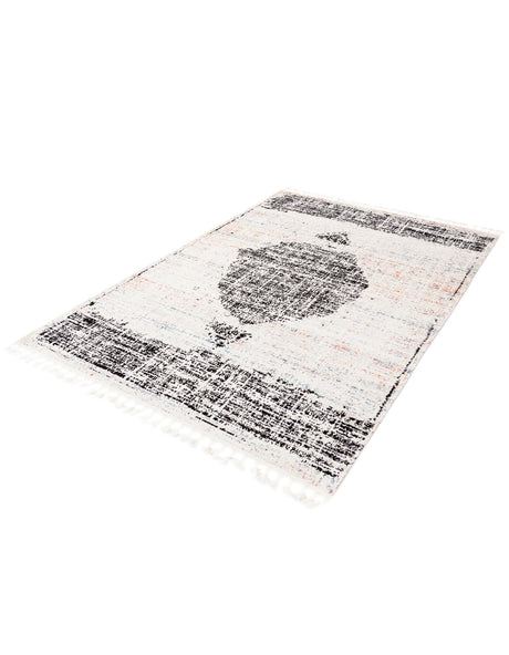 Ivory 6' x 9' Aramis Rectangle Area Rug Polypropylene With Cotton Backing Easy Clean Living Room Bedroom Dining Office Carpet for Sale at Rug Engine