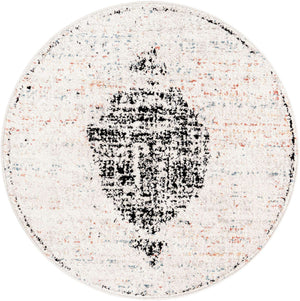 Ivory 3' 3 x 3' 3 Aramis Round Area Rug Polypropylene With Cotton Backing Easy Clean Living Room Bedroom Dining Office Carpet for Sale at Rug Engine