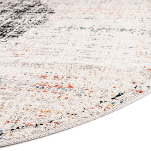 Ivory 10' x 10' Aramis Round Area Rug Polypropylene With Cotton Backing Easy Clean Living Room Bedroom Dining Office Carpet for Sale at Rug Engine