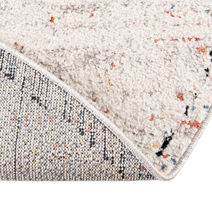 Ivory 10' x 10' Aramis Round Area Rug Polypropylene With Cotton Backing Easy Clean Living Room Bedroom Dining Office Carpet for Sale at Rug Engine