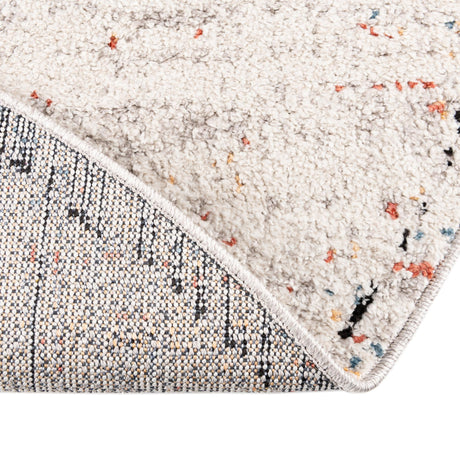 Ivory 7' x 7' Aramis Round Area Rug Polypropylene With Cotton Backing Easy Clean Living Room Bedroom Dining Office Carpet for Sale at Rug Engine