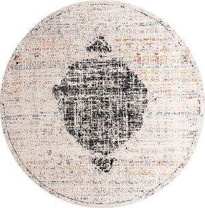 Ivory 10' x 10' Aramis Round Area Rug Polypropylene With Cotton Backing Easy Clean Living Room Bedroom Dining Office Carpet for Sale at Rug Engine
