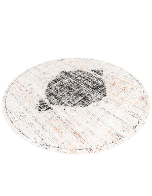 Ivory 10' x 10' Aramis Round Area Rug Polypropylene With Cotton Backing Easy Clean Living Room Bedroom Dining Office Carpet for Sale at Rug Engine