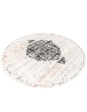 Ivory 10' x 10' Aramis Round Area Rug Polypropylene With Cotton Backing Easy Clean Living Room Bedroom Dining Office Carpet for Sale at Rug Engine