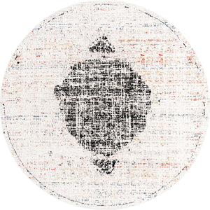 Ivory 10' x 10' Aramis Round Area Rug Polypropylene With Cotton Backing Easy Clean Living Room Bedroom Dining Office Carpet for Sale at Rug Engine