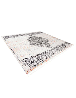 Ivory 12' x 12' Aramis Square Area Rug Polypropylene With Cotton Backing Easy Clean Living Room Bedroom Dining Office Carpet for Sale at Rug Engine