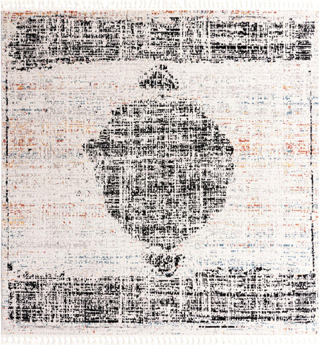 Ivory 10' x 10' Aramis Square Area Rug Polypropylene With Cotton Backing Easy Clean Living Room Bedroom Dining Office Carpet for Sale at Rug Engine