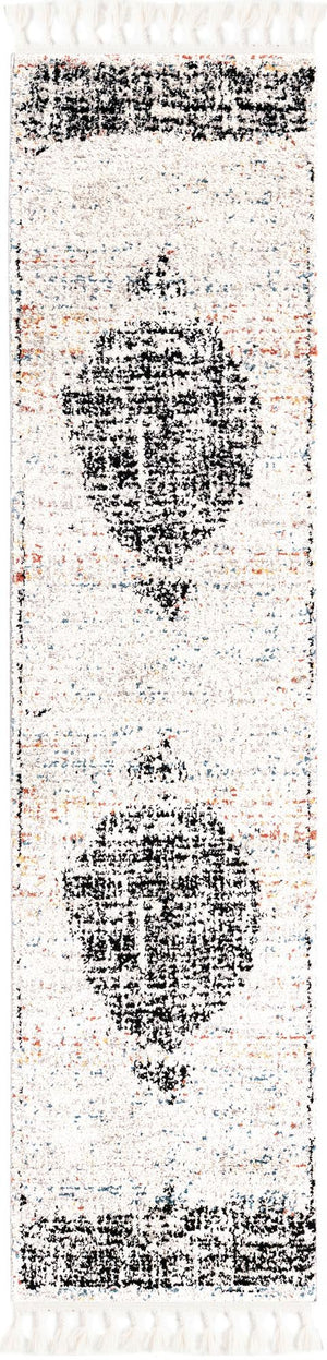 Ivory 2' x 8' Aramis Runner Area Rug Polypropylene With Cotton Backing Easy Clean Living Room Bedroom Dining Office Carpet for Sale at Rug Engine