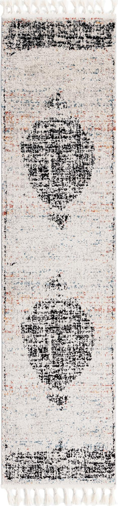 Ivory 2' x 8' Aramis Runner Area Rug Polypropylene With Cotton Backing Easy Clean Living Room Bedroom Dining Office Carpet for Sale at Rug Engine