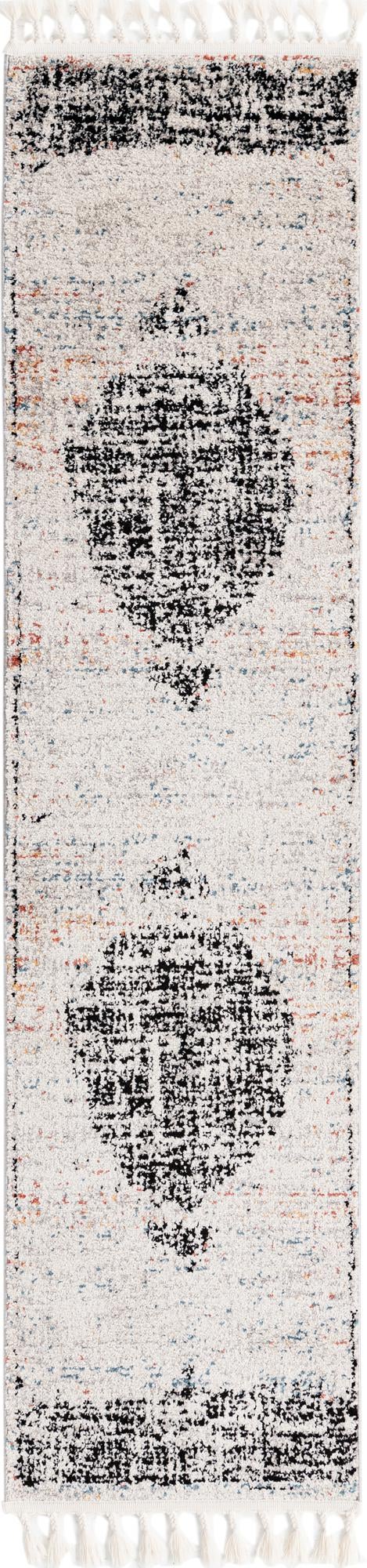Ivory 2' x 8' Aramis Runner Area Rug Polypropylene With Cotton Backing Easy Clean Living Room Bedroom Dining Office Carpet for Sale at Rug Engine