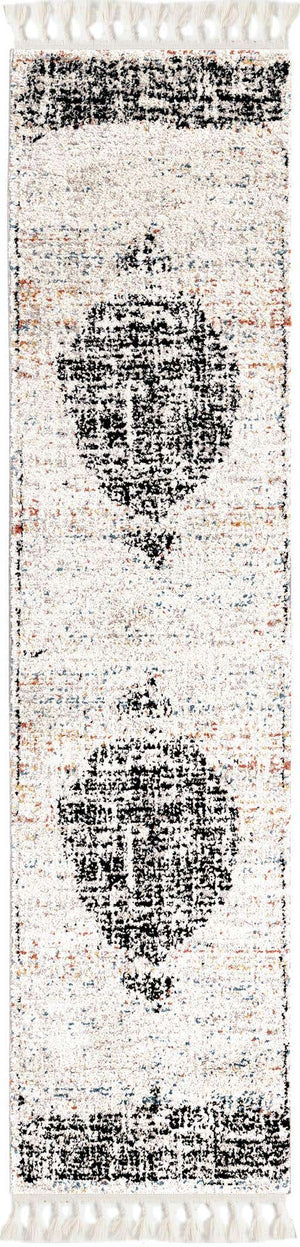 Ivory 2' x 8' Aramis Runner Area Rug Polypropylene With Cotton Backing Easy Clean Living Room Bedroom Dining Office Carpet for Sale at Rug Engine