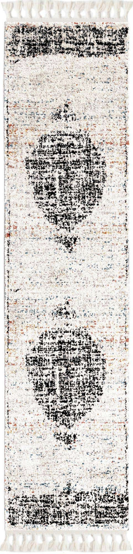 Ivory 2' x 8' Aramis Runner Area Rug Polypropylene With Cotton Backing Easy Clean Living Room Bedroom Dining Office Carpet for Sale at Rug Engine