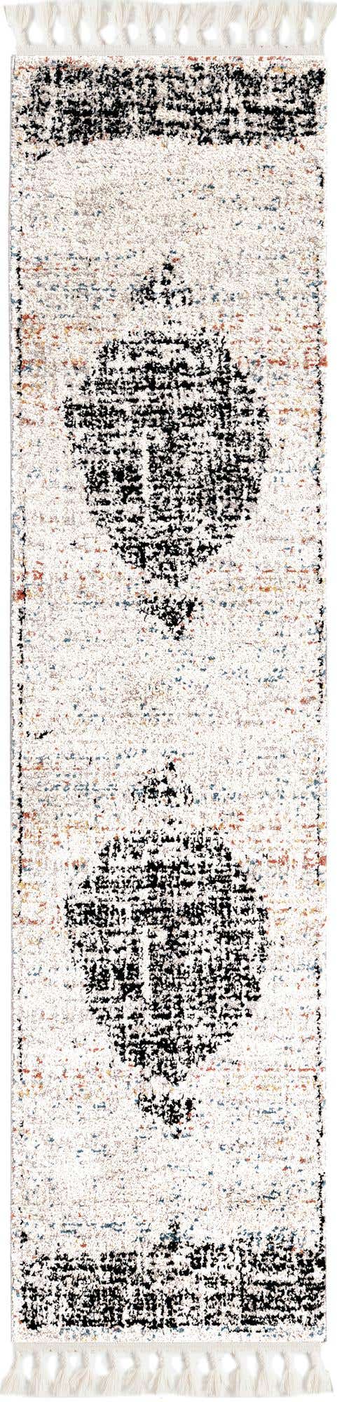 Ivory 2' x 8' Aramis Runner Area Rug Polypropylene With Cotton Backing Easy Clean Living Room Bedroom Dining Office Carpet for Sale at Rug Engine