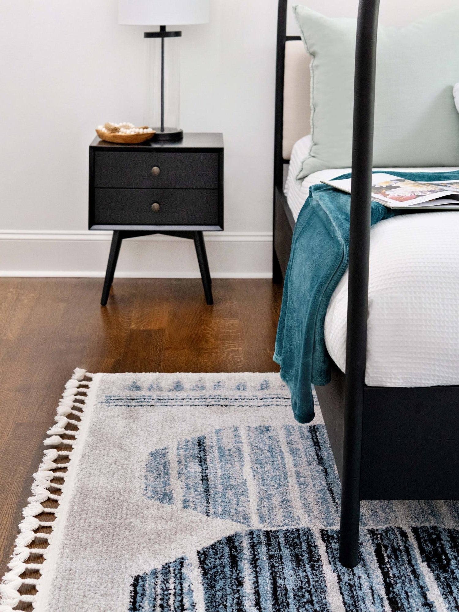 Blue 7' 10 x 10' Aramis Rectangle Area Rug Polypropylene With Cotton Backing Easy Clean Living Room Bedroom Dining Office Carpet for Sale at Rug Engine