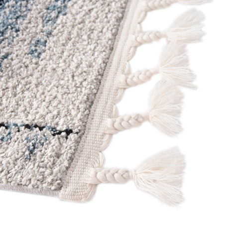 Blue 5' 3 x 8' Aramis Rectangle Area Rug Polypropylene With Cotton Backing Easy Clean Living Room Bedroom Dining Office Carpet for Sale at Rug Engine