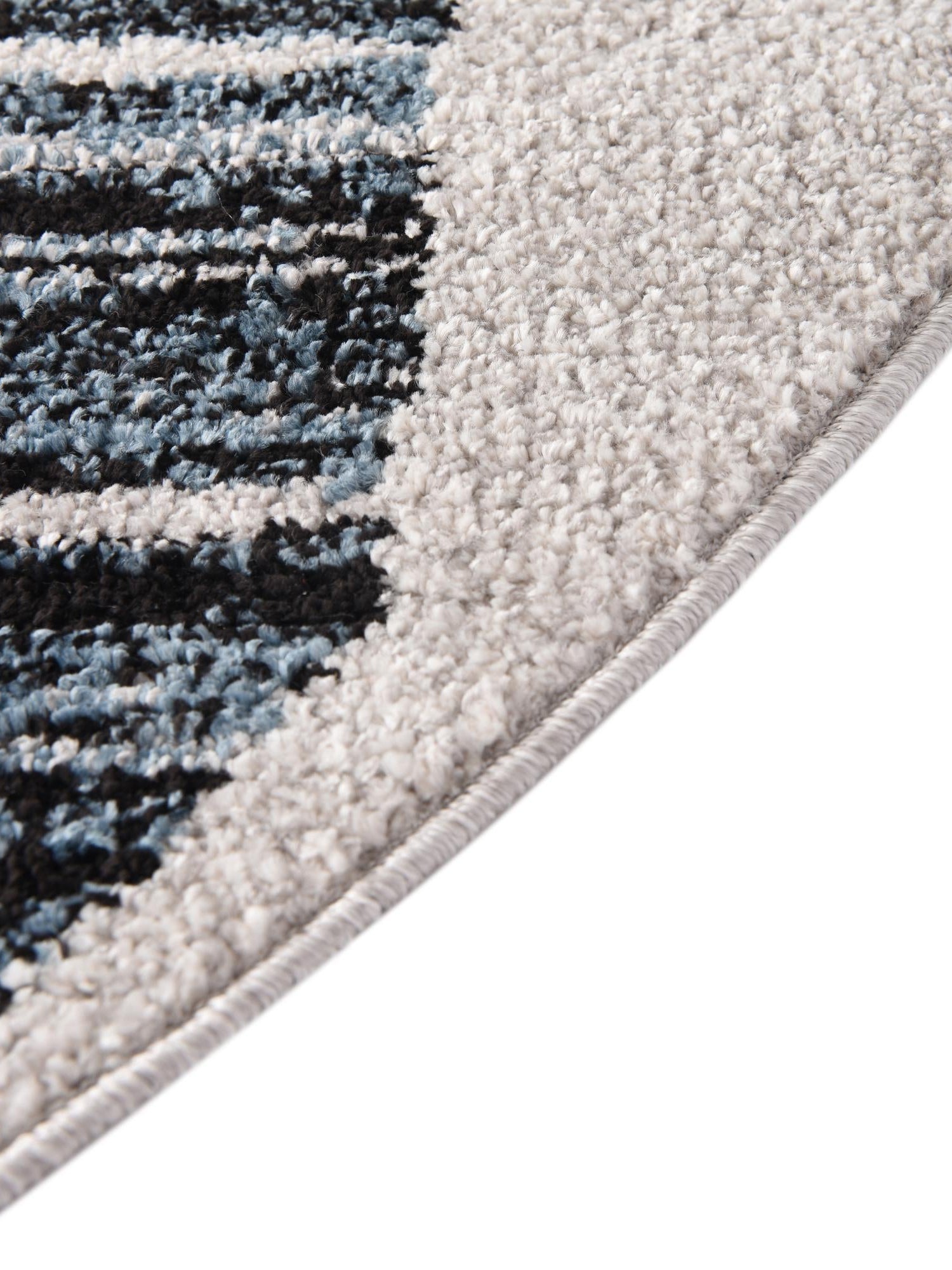 Blue 5' 3 x 5' 3 Aramis Round Area Rug Polypropylene With Cotton Backing Easy Clean Living Room Bedroom Dining Office Carpet for Sale at Rug Engine