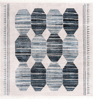Blue 12' x 12' Aramis Square Area Rug Polypropylene With Cotton Backing Easy Clean Living Room Bedroom Dining Office Carpet for Sale at Rug Engine