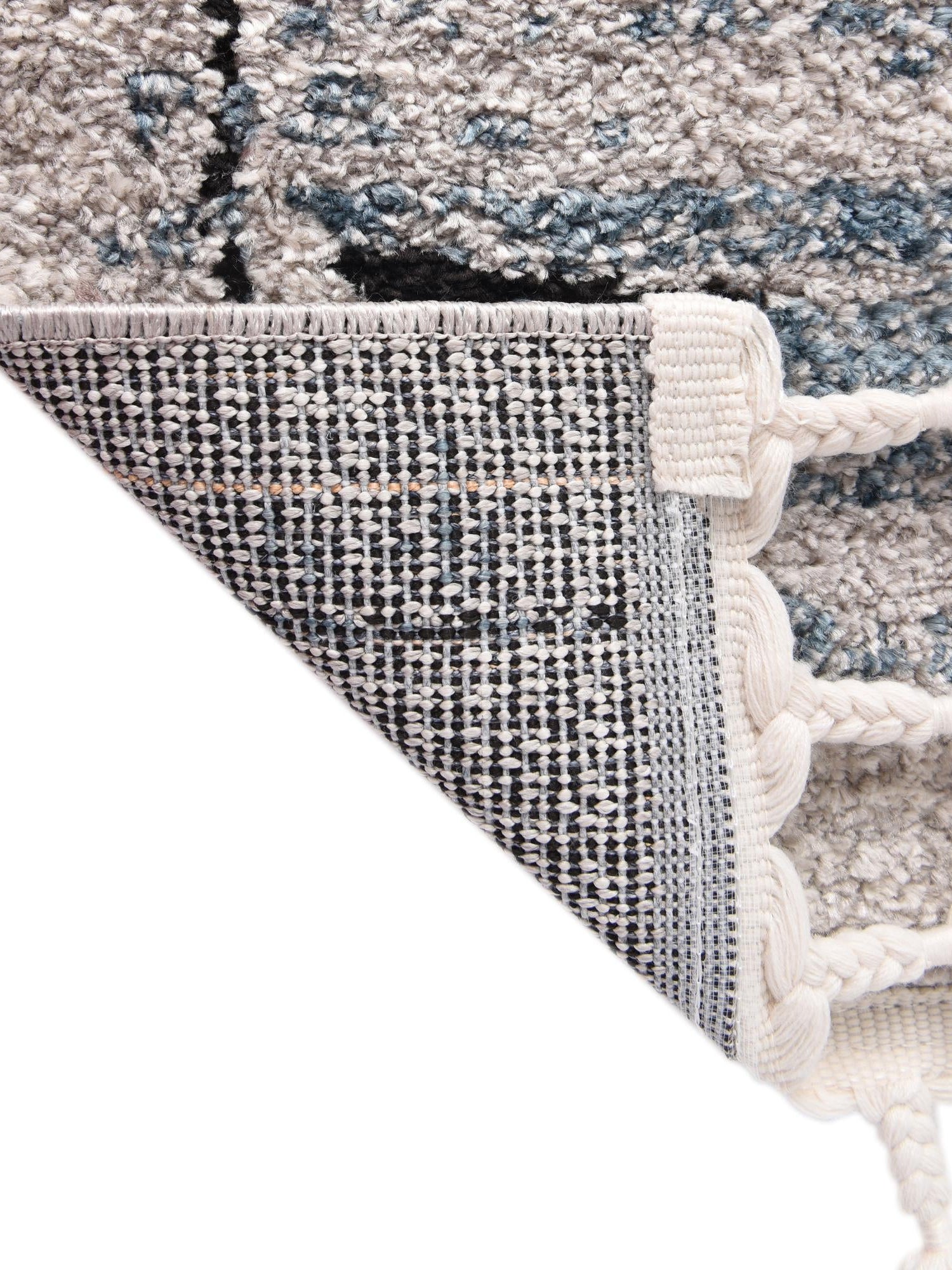 Blue 2' x 8' Aramis Runner Area Rug Polypropylene With Cotton Backing Easy Clean Living Room Bedroom Dining Office Carpet for Sale at Rug Engine