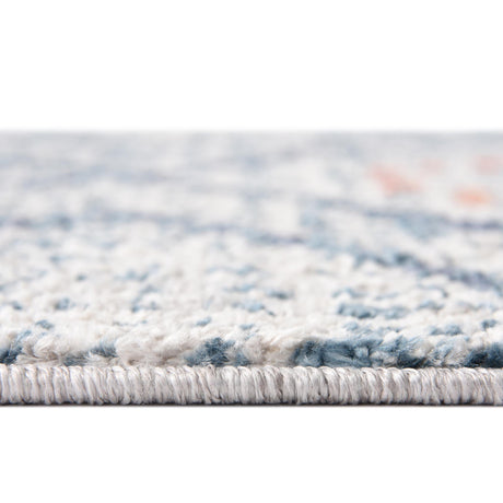 Blue 5' 3 x 5' 3 Aramis Round Area Rug Polypropylene With Cotton Backing Easy Clean Living Room Bedroom Dining Office Carpet for Sale at Rug Engine