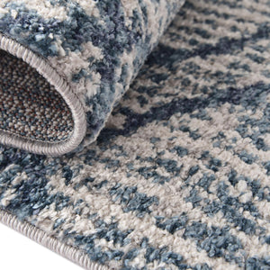 Blue 10' x 10' Aramis Round Area Rug Polypropylene With Cotton Backing Easy Clean Living Room Bedroom Dining Office Carpet for Sale at Rug Engine