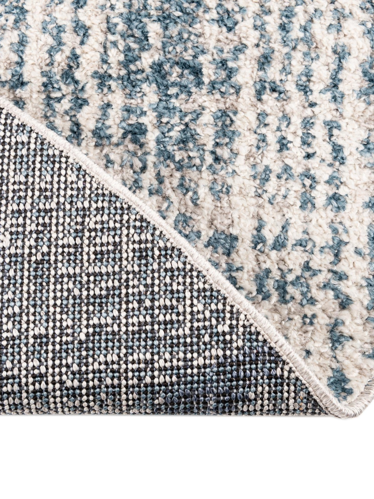 Blue 7' x 7' Aramis Round Area Rug Polypropylene With Cotton Backing Easy Clean Living Room Bedroom Dining Office Carpet for Sale at Rug Engine