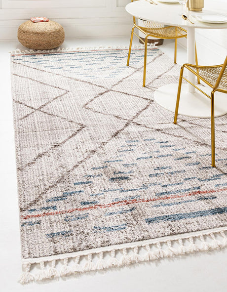 Ivory 2' x 3' 1 Aramis Rectangle Area Rug Polypropylene With Cotton Backing Easy Clean Living Room Bedroom Dining Office Carpet for Sale at Rug Engine