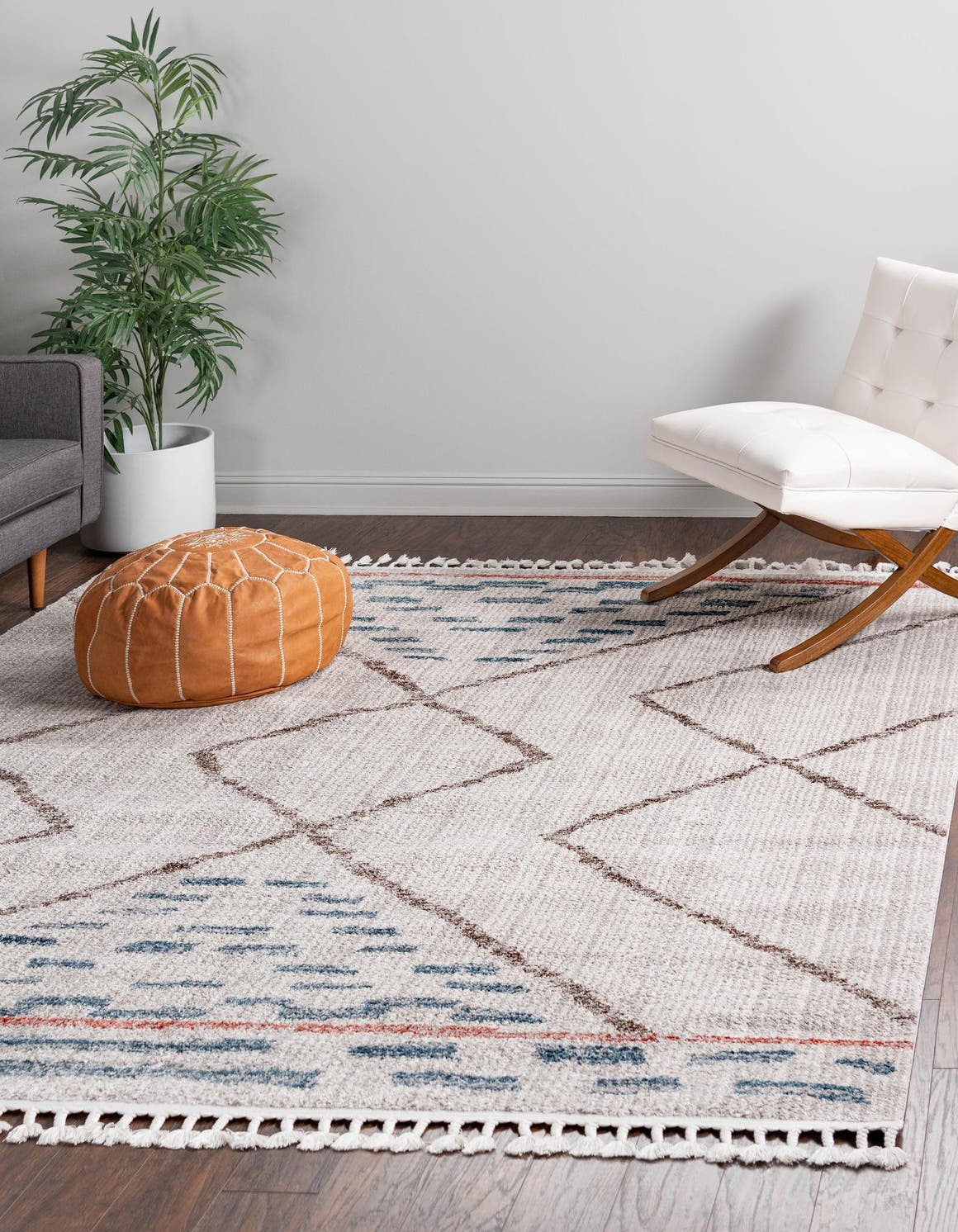 Ivory 10' x 10' Aramis Square Area Rug Polypropylene With Cotton Backing Easy Clean Living Room Bedroom Dining Office Carpet for Sale at Rug Engine