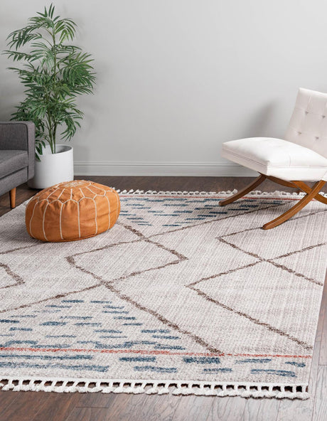 Ivory 10' x 10' Aramis Square Area Rug Polypropylene With Cotton Backing Easy Clean Living Room Bedroom Dining Office Carpet for Sale at Rug Engine