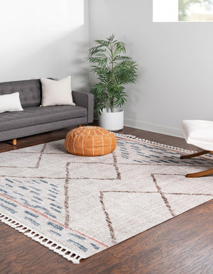 Ivory 12' x 12' Aramis Square Area Rug Polypropylene With Cotton Backing Easy Clean Living Room Bedroom Dining Office Carpet for Sale at Rug Engine