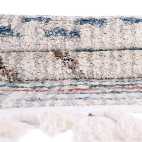 Ivory 2' x 8' Aramis Runner Area Rug Polypropylene With Cotton Backing Easy Clean Living Room Bedroom Dining Office Carpet for Sale at Rug Engine