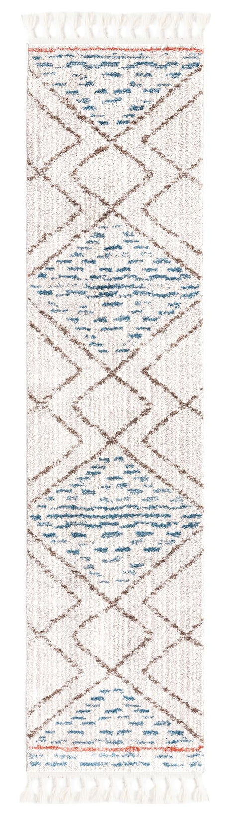 Ivory 2' x 8' Aramis Runner Area Rug Polypropylene With Cotton Backing Easy Clean Living Room Bedroom Dining Office Carpet for Sale at Rug Engine