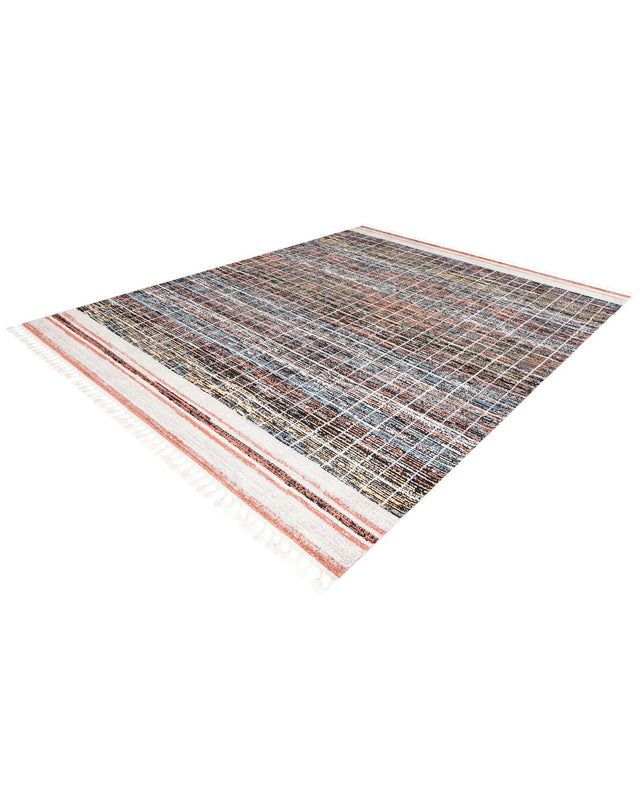 Multicolor 9' x 12' Aramis Rectangle Area Rug Polypropylene With Cotton Backing Easy Clean Living Room Bedroom Dining Office Carpet for Sale at Rug Engine